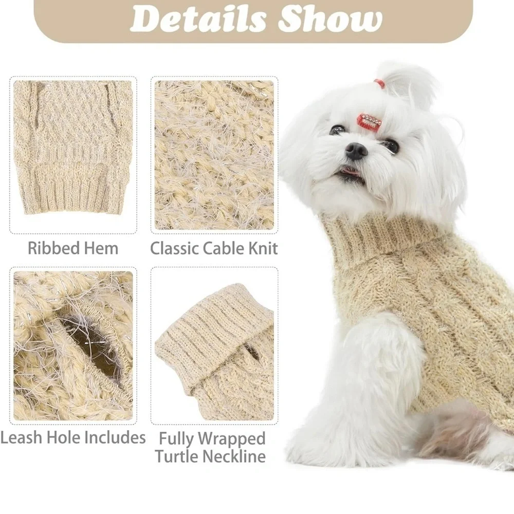 Cyeollo Cozy Cream Dog Sweater